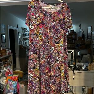 LuLaRoe Multicolor Paisley Top